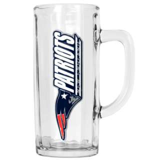 New England Patriots 22oz Optic Glass Tankard Beer Mug  