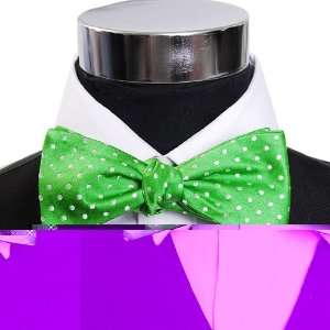  Green & White Bow Tie (Bowtie) 