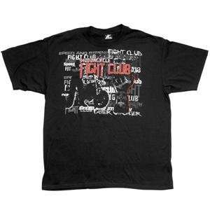  Speed and Strength Fight Club T Shirt   Medium/Black Automotive
