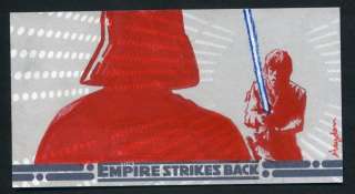 2010 Topps Empire Strikes Back 3D Sketch Card 1/1 Hayden Davis  