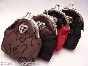 WESTERN COWGIRL HEART COIN CHANGE POCKET PURSE #8252  