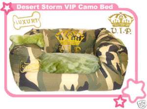 Desert Storm Camouflage Designer Style Dog Cat Pet Bed  