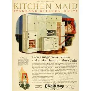 1926 Ad Kitchen Maid Units Wasmuth Endicott Household Appliances 