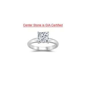  1/2 (0.46 0.55) Cts Diamond Ring in 18K White Gold Comfort 
