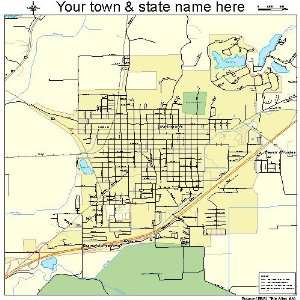  Street & Road Map of Martinsville, Indiana IN   Printed 