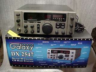 GALAXY DX 2547 40 Channels Am SSb Base CB Radio 656955225472  