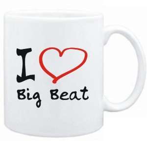  Mug White  I LOVE Big Beat  Music