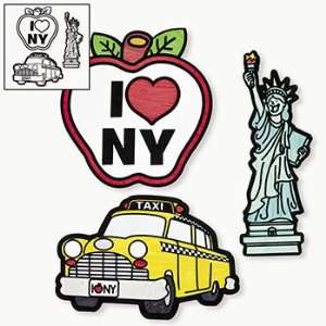 Color Your Own NYC Scene Cutouts   Craft Kits & Projects & Color Your 