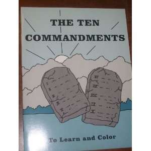  The Ten Commandments To learn and color Books