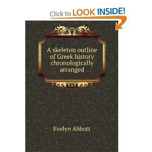   of Greek history chronologically arranged Evelyn Abbott Books