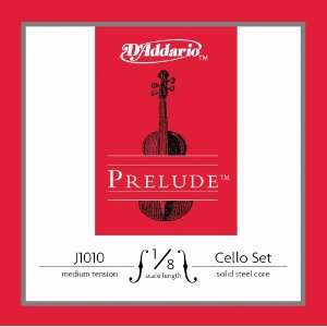  10 Prelude Cello 1/8 Scale Medium Tension Sets Musical 