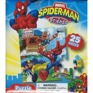  Spider Man & Friends 25 Piece Puzzle Set Toys & Games
