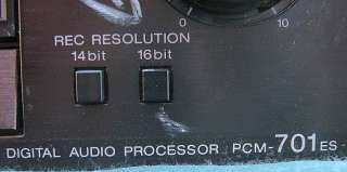 SONY DIGITAL AUDIO PROCESSOR PCM 701ES  