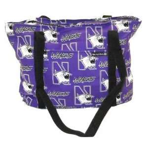   Northwestern University NU Wildcats Tote Bag by Broad Bay Sports