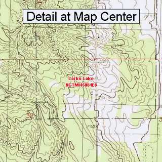  USGS Topographic Quadrangle Map   Larks Lake, Michigan 