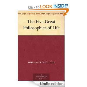   Philosophies of Life William De Witt Hyde  Kindle Store