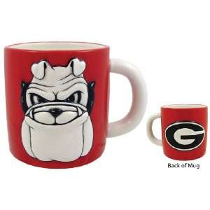  Georgia Bulldogs Embossed Mascot Logo Mug Sports 