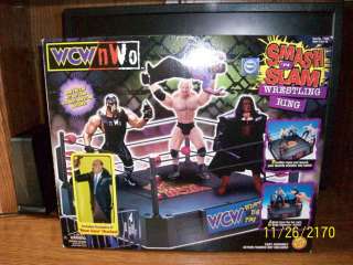 WCW Wrestling Smash & Slam Ring for wrestling figures  
