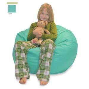 New Small Child Sized Bean Bag Chair Soft Fabric Comfortable Aqua 