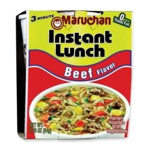  MJK90122   Instant Lunch Noodles, 2.25 oz., 12/CT, Beef 