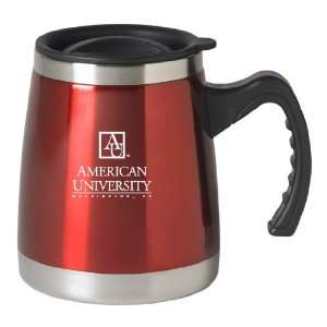   American University   16 ounce Squat Travel Mug Tumbler   Red Sports