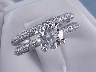 23 CT TW ROUND BRILLIANT CUT DIAMOND WEDDING RING SET  