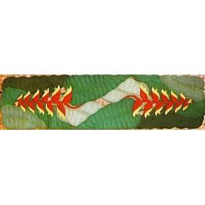  Hawaii Table Runner Cut Out Heliconia