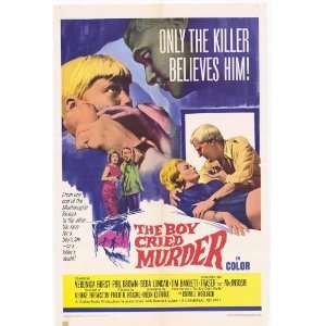  Boy Cried Murder (1966) 27 x 40 Movie Poster Style A