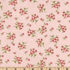  44 Wide Supporting Cast Floral Pink Fabric By The Yard 