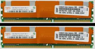 2GB (2X1GB) FOR HP WORKSTATION XW6400 XW6600 XW8400 XW8600  