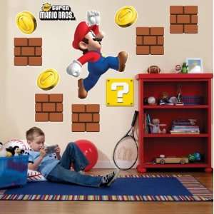 Super Mario Bros. Giant Wall Decals  Toys & Games  