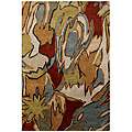 Hand tufted Grey Abstract Wool Area Rug (8 x 11) Today 