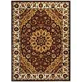 Handmade Traditions Tabriz Tan/ Ivory Wool and Silk Rug (6 x 9 