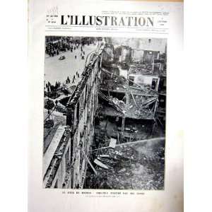  Madrid Bomb Spain Siege Damage French Print 1937