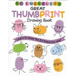  ED EMBERLEYS GREAT THUMBPRINT DRAWING BOOK by Emberley 