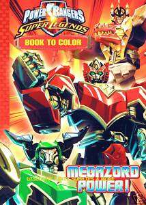 Power Rangers Megazord Power Coloring Book Party Favor  