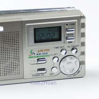 Portable AM FM Radio Alarm Clock LCD Digital Tuning New  