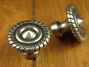 Cabinet Hardware Antique Pewter Classic Rope Knob Knobs  