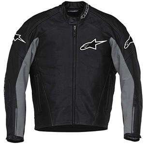  Alpinestars TZ 1 Leather Jacket   50/Black/Grey 