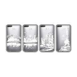 Apple iPod Touch 2 and 3 City Theme Designed Clear Case   