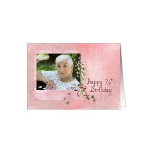  76th birthday, lily of the valley, bouquet, pink, photo 