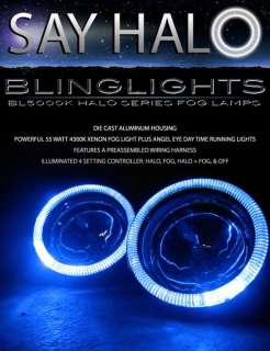 2012 Chevrolet Camaro Blue Halo Fog Lamps Driving Lights Kit  