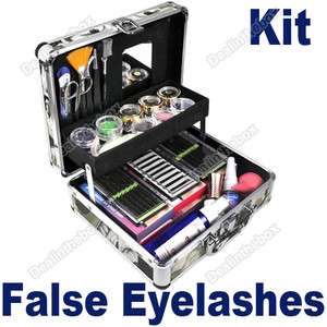 New Eye Lash False Eyelashes Eyelash Extension Kit Full Set Case 