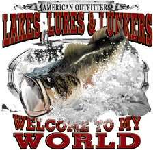 Lakes Lures Lunkers Bass Fishing Sweatshirt S  5x  