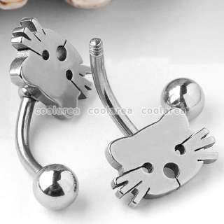   Style Punk Stainless Steel Ball Belly Navel Ring Body Piercing  
