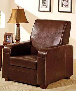 Chocolate Leather Recliner Chair  