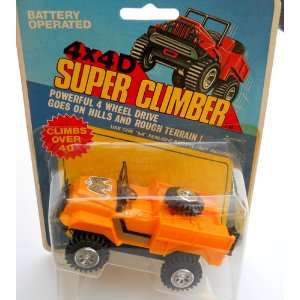  4x4 D Super Climber Yellow Pickup Truck 1982 Soma Battery 