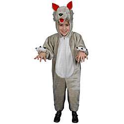 Plush Wolf Big Kids Costume  