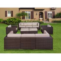 Milano Deluxe 10 piece Sectional Set with Sunbrella  