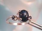 blue star sapphire ring  